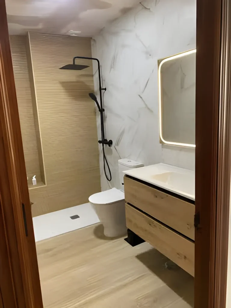 Reforma completa de baño realizada en Getafe